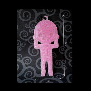 Light Pink Skeleton Keychain