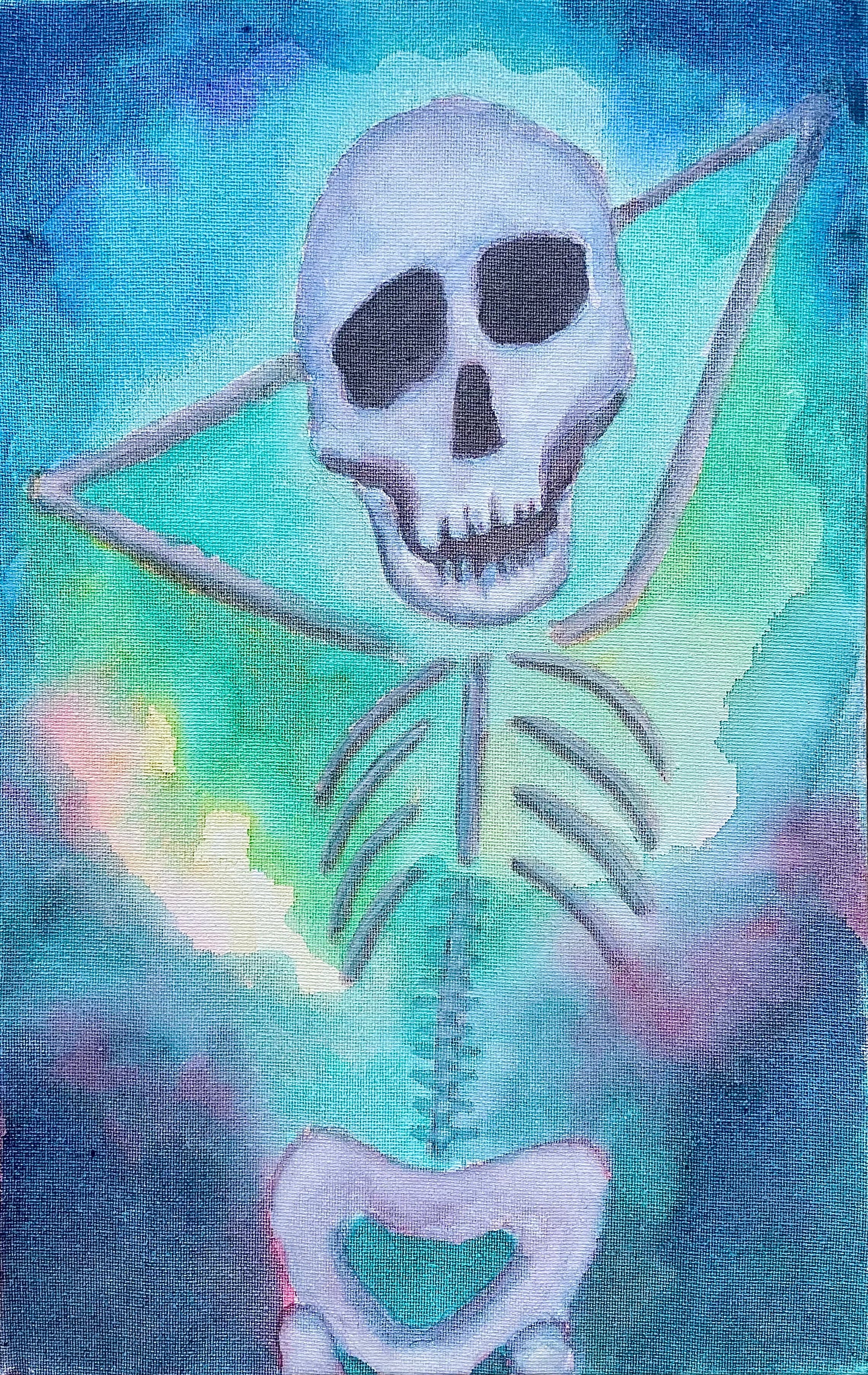 Skeleton Pin-Up