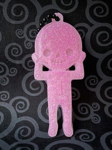 Light Pink Skeleton Keychain