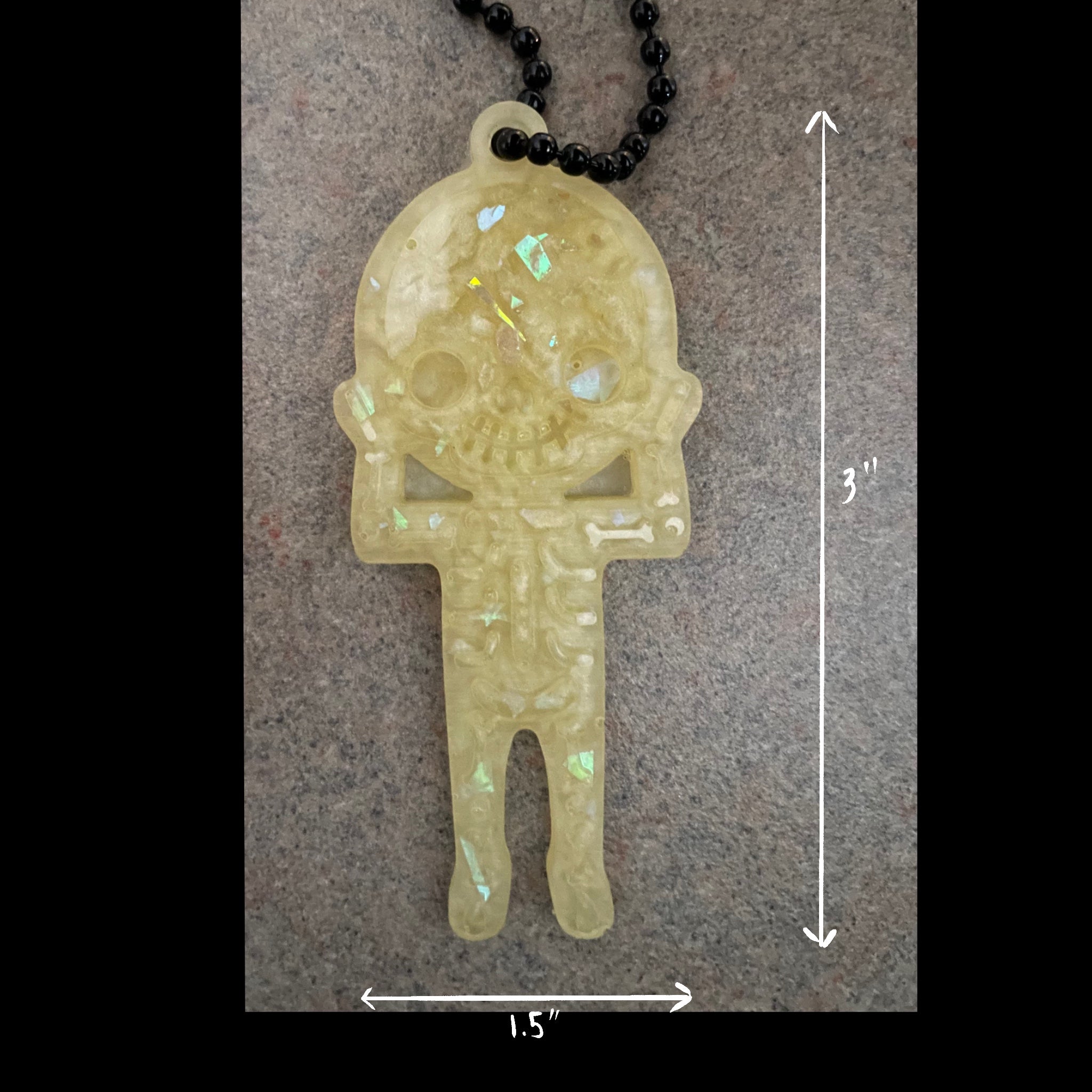 Yellow Skeleton Keychain