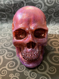 Red Purple and Blue Full Skull