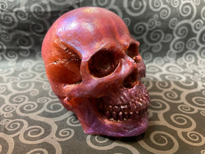 Red Purple and Blue Full Skull